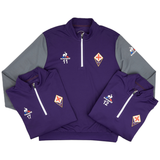 2015-16 Fiorentina Player Issue 1/4 Zip Training Top # - 4/10