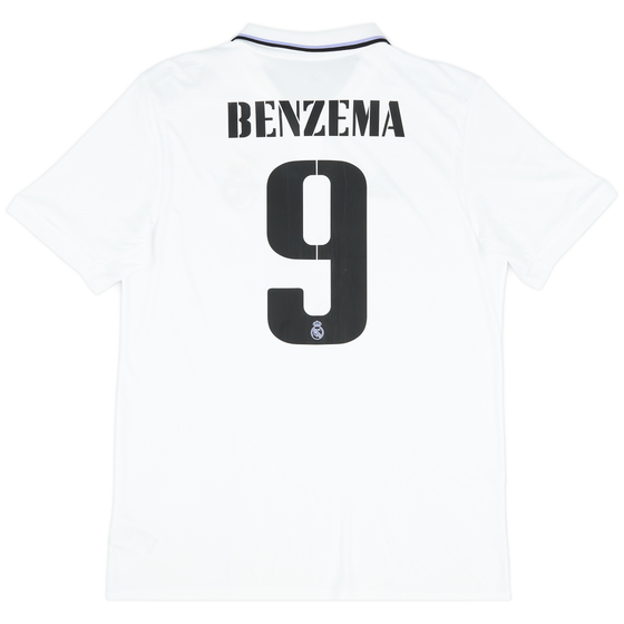 2022-23 Real Madrid Home Shirt Benzema #9