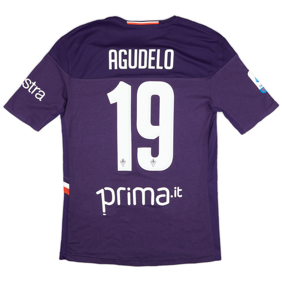 2019-20 Fiorentina Match Issue Home Shirt Agudelo #19 - As New - (M)