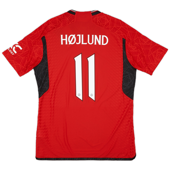 2023-24 Manchester United Authentic Home Shirt Højlund #11