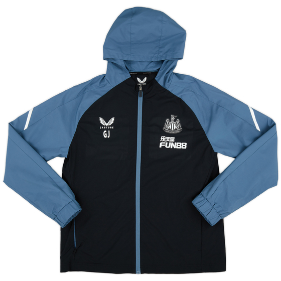 2022-23 Newcastle Player Issue Hooded Rain Jacket # - Good