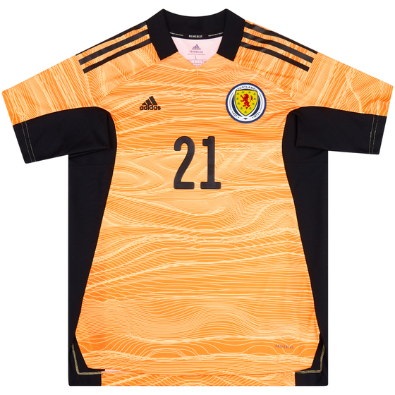 2021-22 Scotland GK Shirt #21 (Cumings) (Womens L)