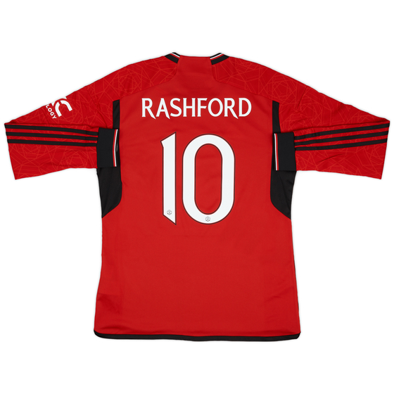 2023-24 Manchester United Home L/S Shirt Rashford #10