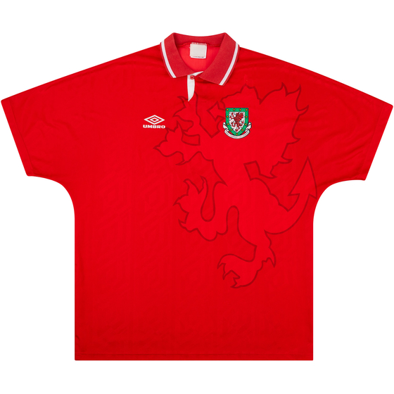 1992-94 Wales Home Shirt - 8/10 - (XL)