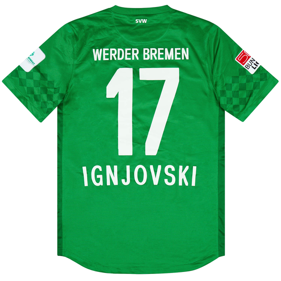2012-13 Werder Bremen Match Issue Home Shirt Ignjovski #17
