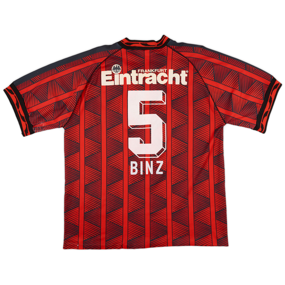 1995-96 Eintracht Frankfurt Home Shirt Binz #5 - 8/10 - (XL)