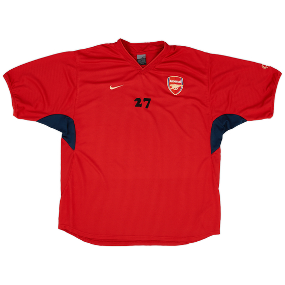 2002-04 Arsenal Player Issue Nike Training Shirt #27 - 9/10 - (XL)