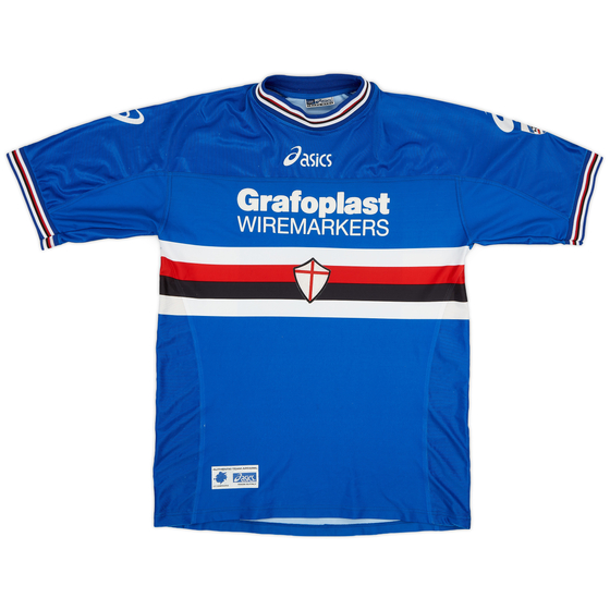 2001-02 Sampdoria Home Shirt - 9/10 - (L)