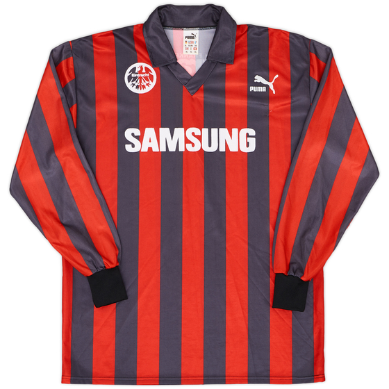1991-92 Eintracht Frankfurt Home L/S Shirt - 9/10 - (XL)