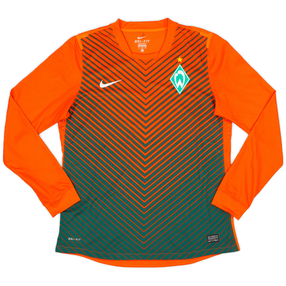 2011-12 Werder Bremen Authentic Away L/S Shirt - 9/10 - (XL)