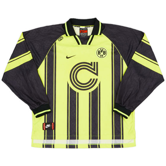1996-97 Dortmund CL Home L/S Shirt - 8/10 - (XXL)