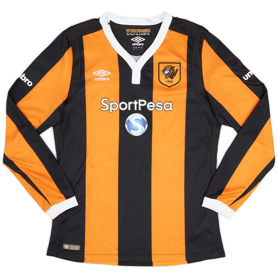 2016-17 Hull City Home L/S Shirt - 7/10 - (M)