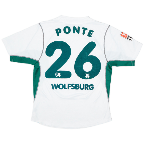 2002-03 Wolfsburg Home Shirt Ponte #26 - 6/10 - (L)