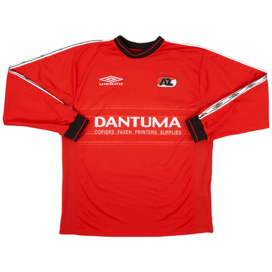 2001-02 AZ Alkmaar Umbro Training L/S Shirt - 9/10 - (XL)