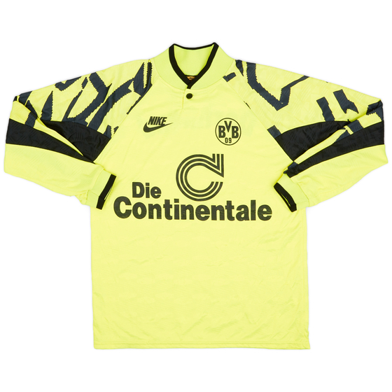 1991-92 Borussia Dortmund Home L/S Shirt - 8/10 - (S)