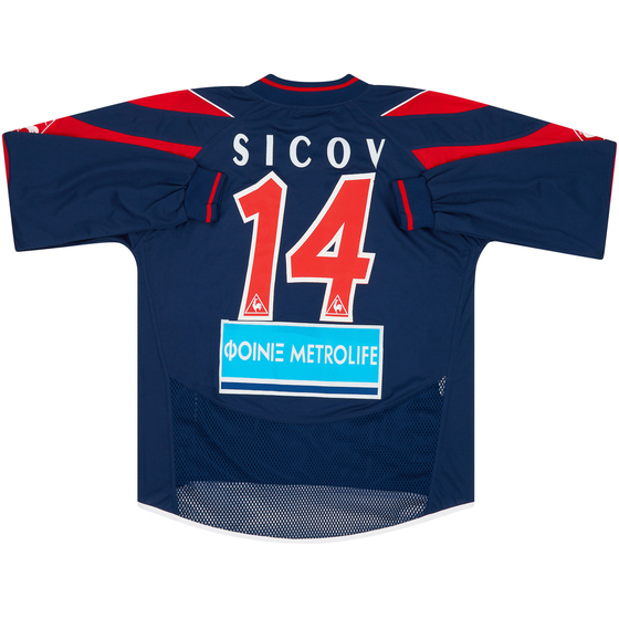2005-06 Skoda Xanthi Match Issue Away L/S Shirt Sicov #14