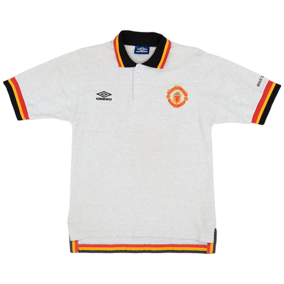 1994-96 Manchester United Umbro Polo Shirt - 9/10 - (XL.Boys)