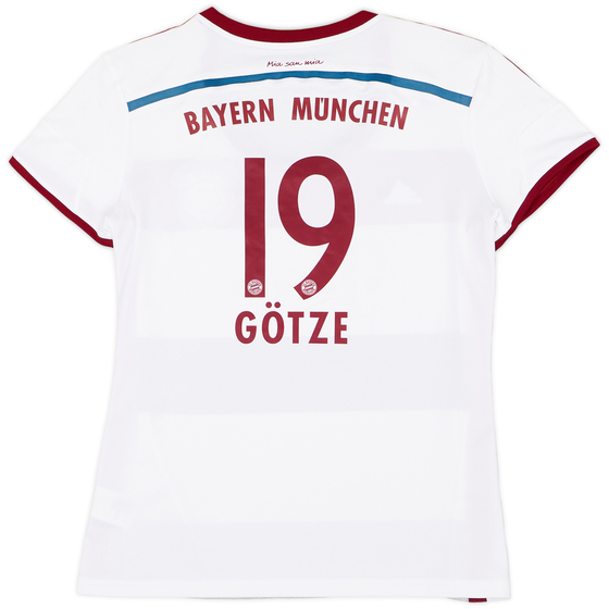 2014-15 Bayern Munich Away Shirt Gotze #19 - 9/10 - (Women's XL)