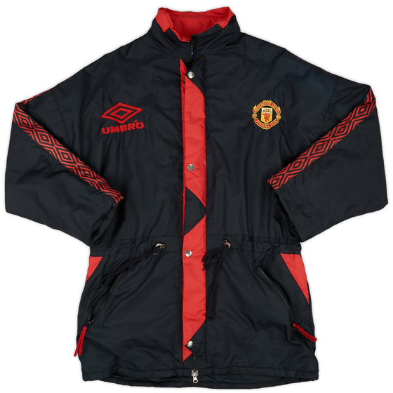 1995-97 Manchester United Umbro Bench Coat - 9/10 - (L)