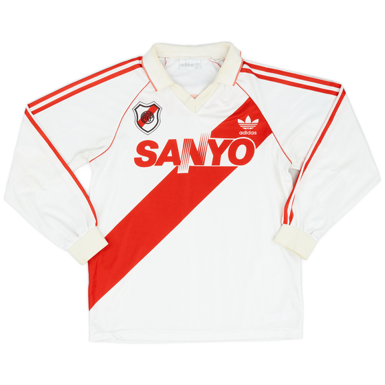 1992-94 River Plate Home L/S Shirt - 8/10 - (S)