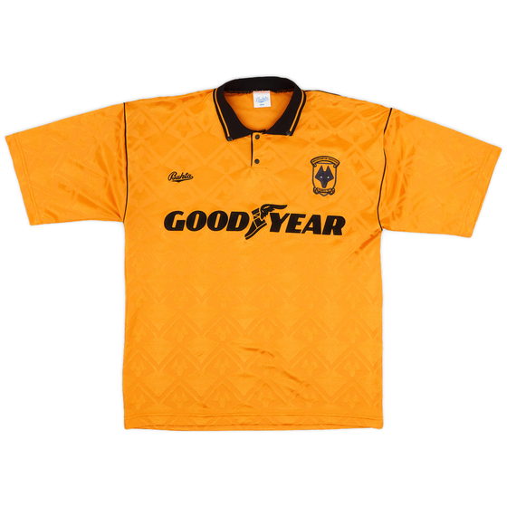 1991-92 Wolves Home Shirt - 9/10 - (L)