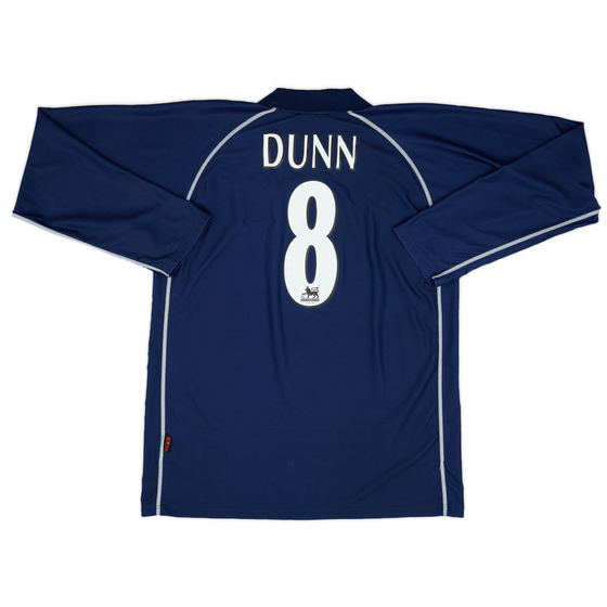 2001-02 Blackburn Away L/S Shirt Dunn #8 - 8/10 - (XXL)