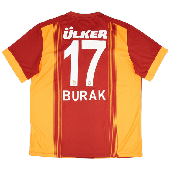 2014-15 Galatasaray Home Shirt Burak #17 - 7/10 - (XL)
