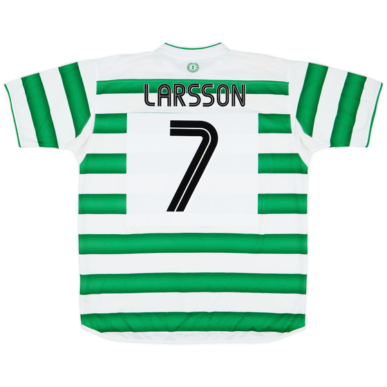 2003-04 Celtic Home Shirt Larsson #7 - 8/10 - (XL)