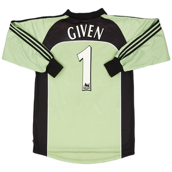 2000-01 Newcastle GK Shirt Given #1 - 6/10 - (M)