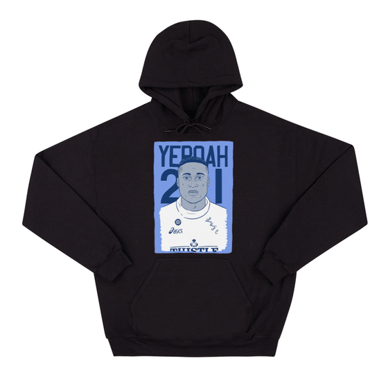 1995-96 Leeds United Yeboah #21 Premier League Icons Hooded Top