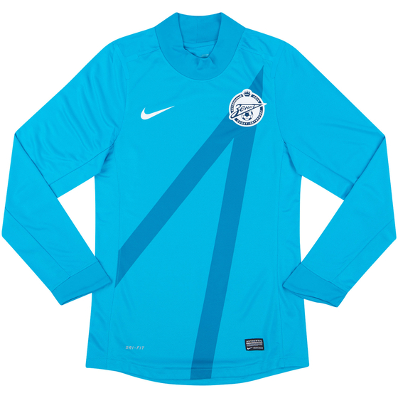 2012-13 Zenit St Petersburg Player Issue Home L/S Shirt S