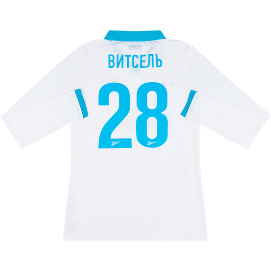 2013-14 Zenit St. Petersburg Player Issue Away Domestic L/S Shirt Witsel #28