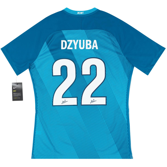 2016-17 Zenit St. Petersburg Player Issue Home Domestic Shirt Dzyuba #22