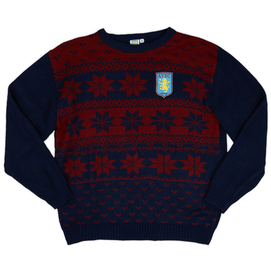 2015-16 Aston Villa Christmas Jumper - 9/10 - (XL)
