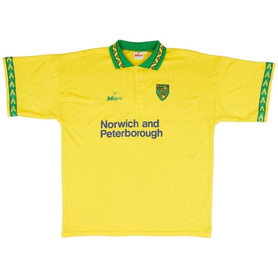 1994-96 Norwich Home Shirt - 9/10 - (XL)