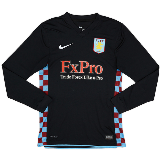 2010/11 Aston Villa Away L/S Shirt - 5/10 - (S)