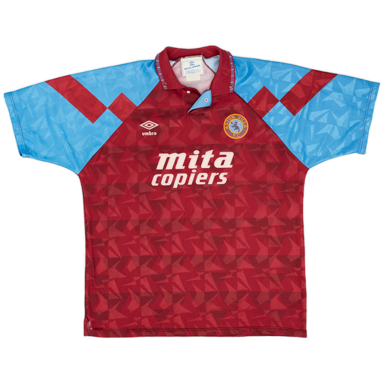 1990-92 Aston Villa Home Shirt - 7/10 - (XL)