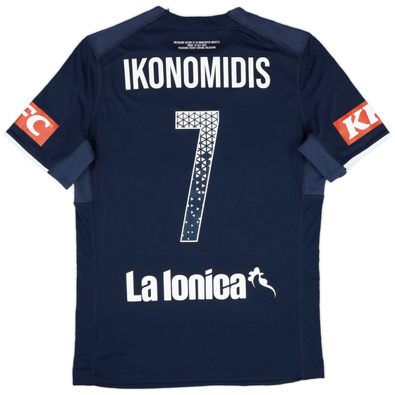 2022-23 Melbourne Victory Match Issue Home Shirt Ikonomidis #7