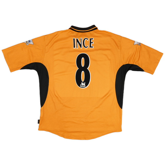 2003-04 Wolves Home Shirt Ince #8 - 5/10 - (XL)