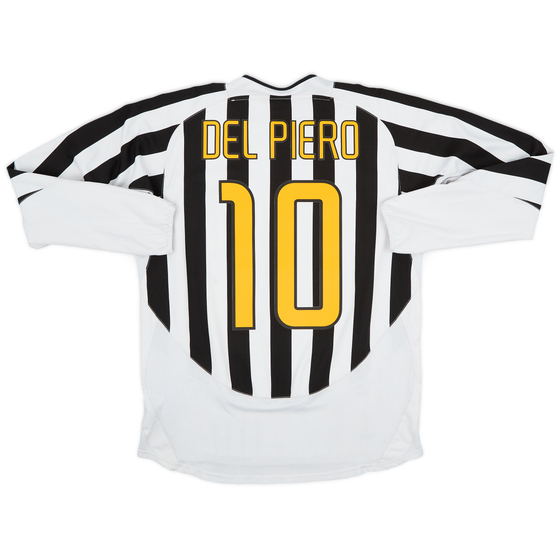 2003-04 Juventus Home L/S Shirt Del Piero #10 - 6/10 - (S)