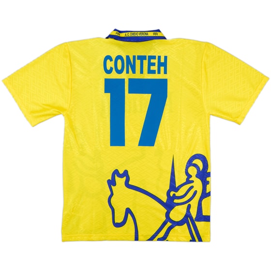 1996-97 Chievo Verona Home Shirt Conteh #17 - 8/10 - (XL)