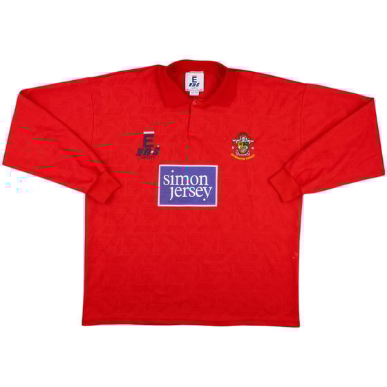 1996-98 Accrington Stanley Match Issue Home L/S Shirt #11