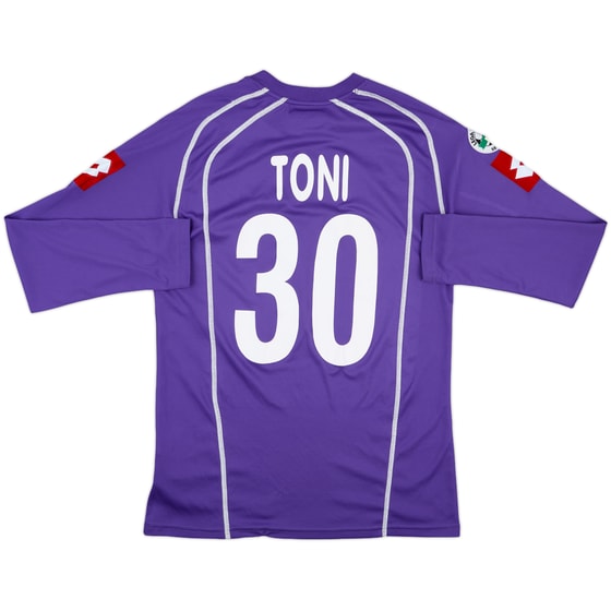 2005-07 Fiorentina Match Issue Home L/S Shirt Toni #30