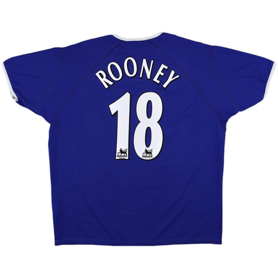 2003-04 Everton Home Shirt Rooney #18 - 8/10 - (XL)