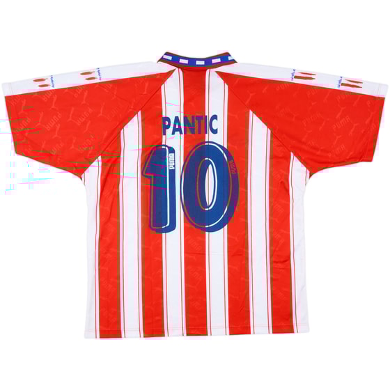 1995-96 Atletico Madrid Home Shirt Pantic #10 - 8/10 - (XL)
