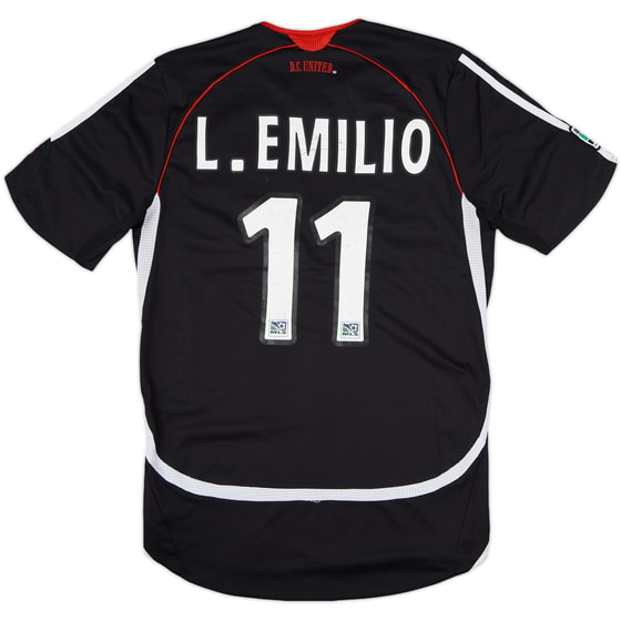 2006-08 DC United Authentic Home Shirt L.Emilio #11 - 7/10 - (S)