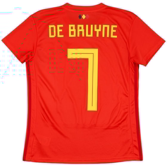 2018-19 Belgium Home Shirt De Bruyne #7 - 9/10 - (Women's M)