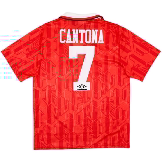 1992-94 Manchester United Home Shirt Cantona #7 - 7/10 - (L)