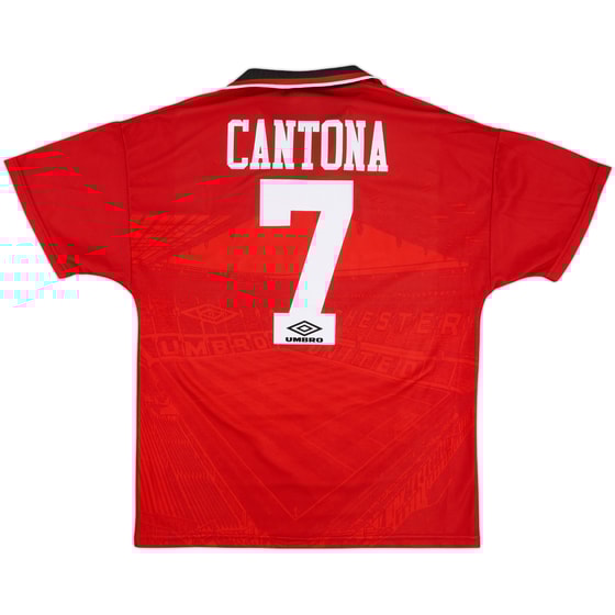 1994-96 Manchester United Home Shirt Cantona #7 - 9/10 - (M)