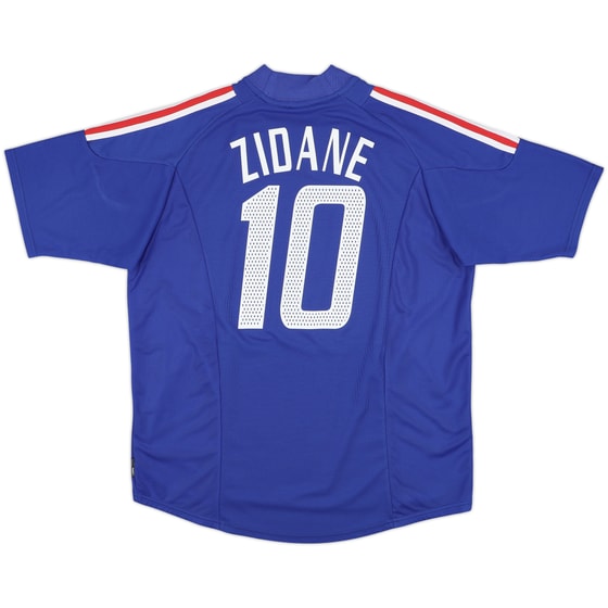 2002-04 France Home Shirt Zidane #10 - 9/10 - (XL)